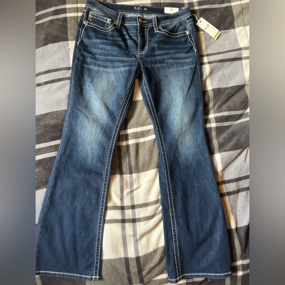 Miss Me Dark Blue Flare Jeans